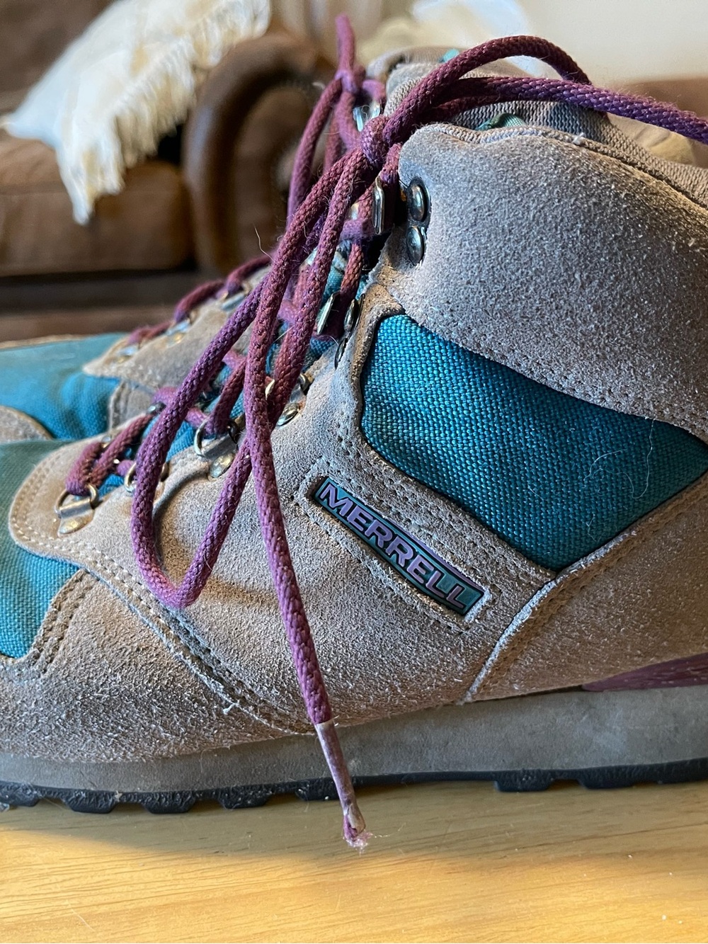Merrell Lazer Men’s  VTG Westwind GTX Air Cushion Brown Hiking Boots Size 9